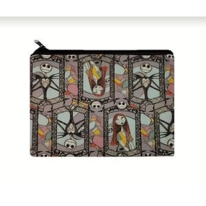 New! Nightmare Before Christmas Zipper Storage Bag Lightweight Cosmetic Pouch